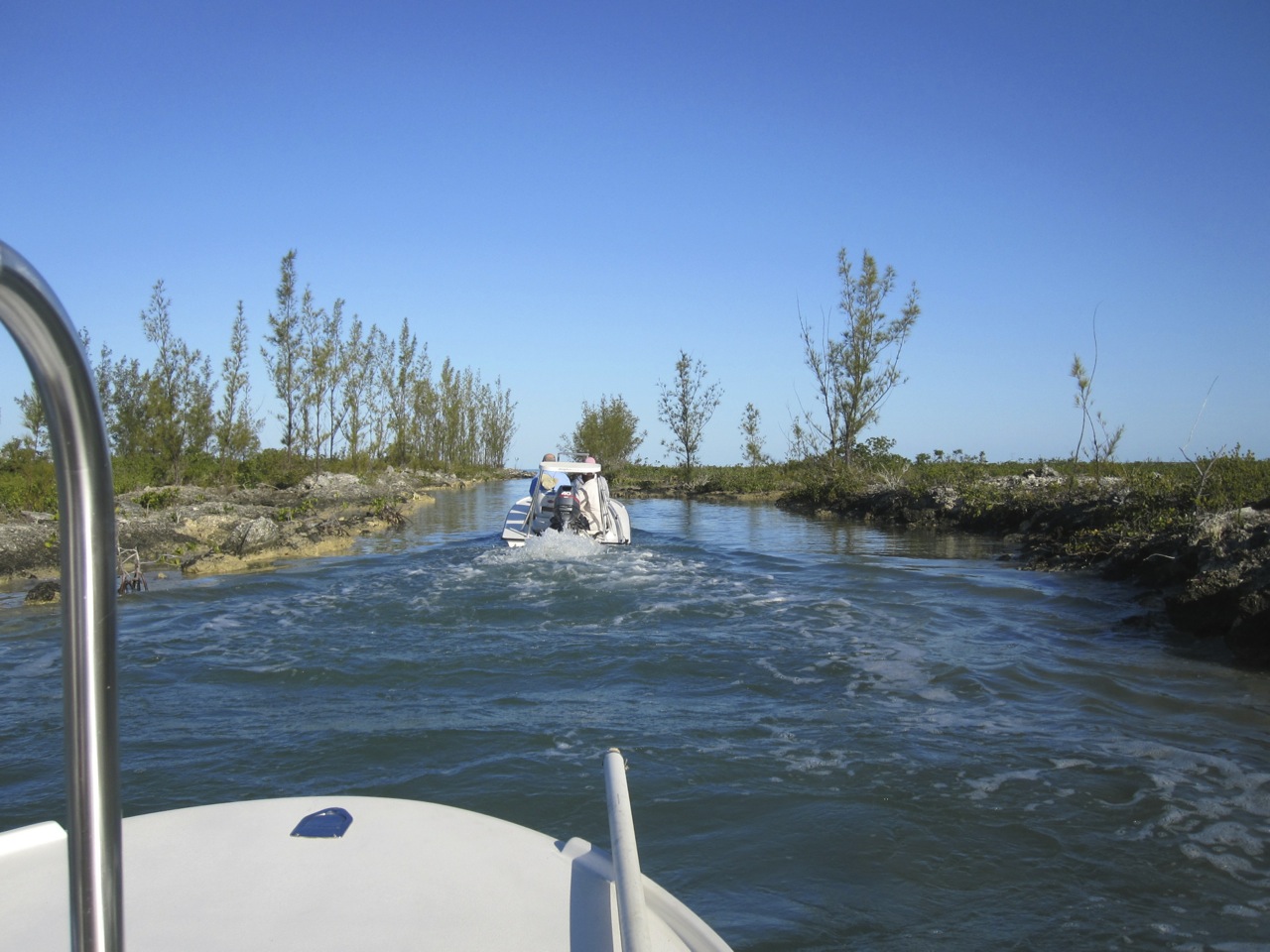 Nettie's Point, Abaco - the cut to the sea